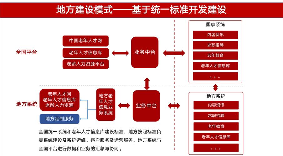 全国及地方老年人才信息服务平台建设模式示意图.中国老龄协会供图